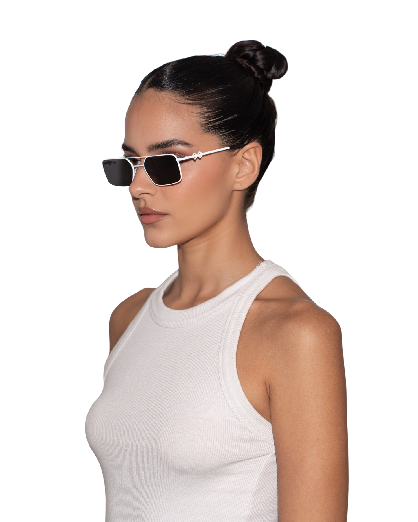 Devon - White Sunglasses