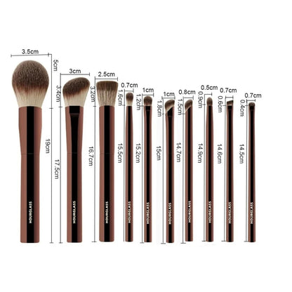 Hourglass Vegan Travel Ambient Brush Set – 10 Parça Vegan Seyahat Fırça Seti