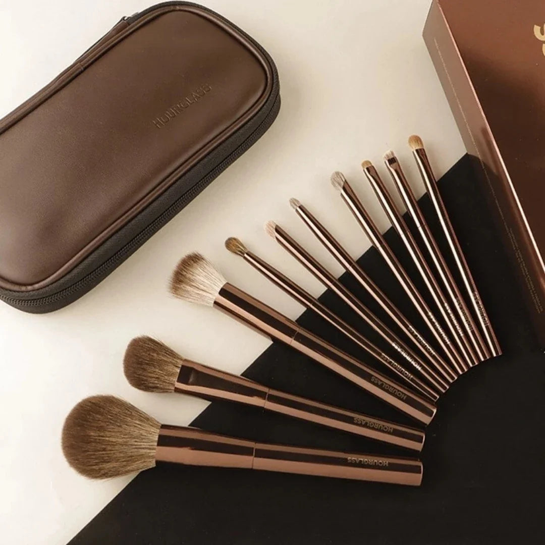 Hourglass Vegan Travel Ambient Brush Set – 10 Parça Vegan Seyahat Fırça Seti
