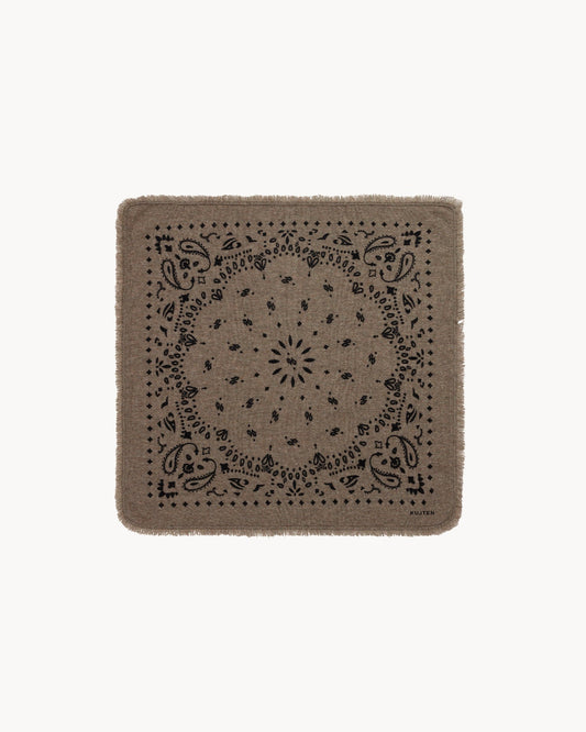Petit Bandana Hachi kaki chiné