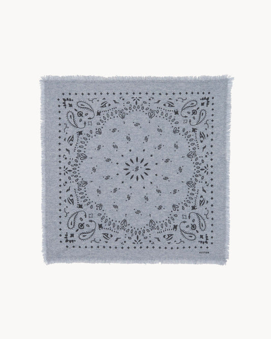 Grand Bandana Hachiko gris chiné