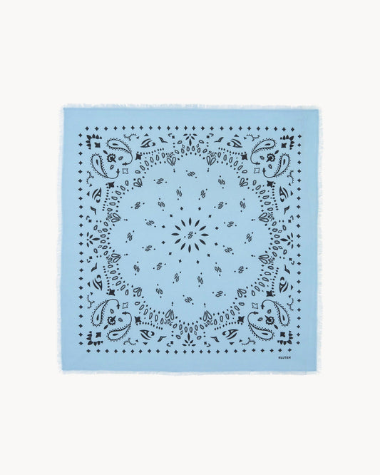 Grand Bandana Hachiko bleu zéphir