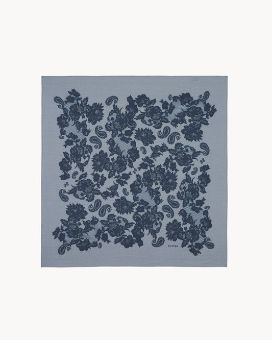 Grand Bandana Helia Lace gris flanelle