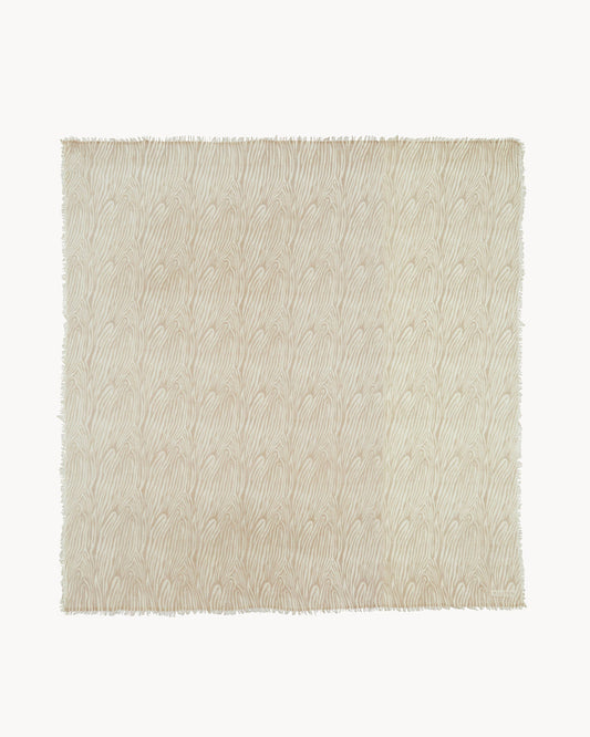 Très Grand Bandana Effy Uni Marbled blanc