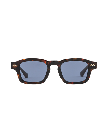 Aron - Blue on Tortoise Sunglasses