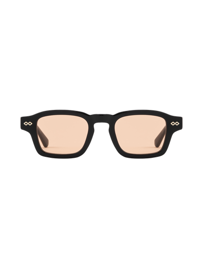 Aron - Orange on Black Sunglasses