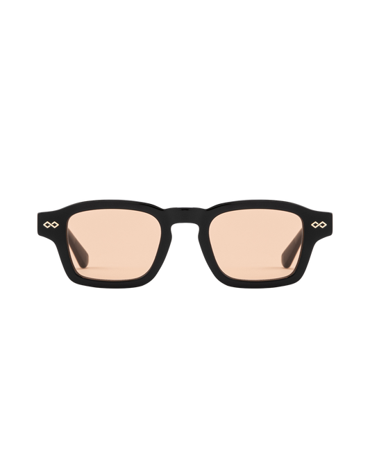 Aron - Orange on Black Sunglasses