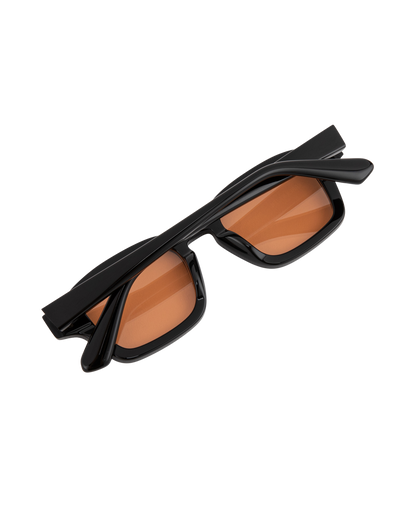Aron - Orange on Black Sunglasses