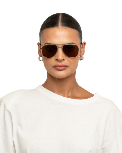Aya - Brown Sunglasses