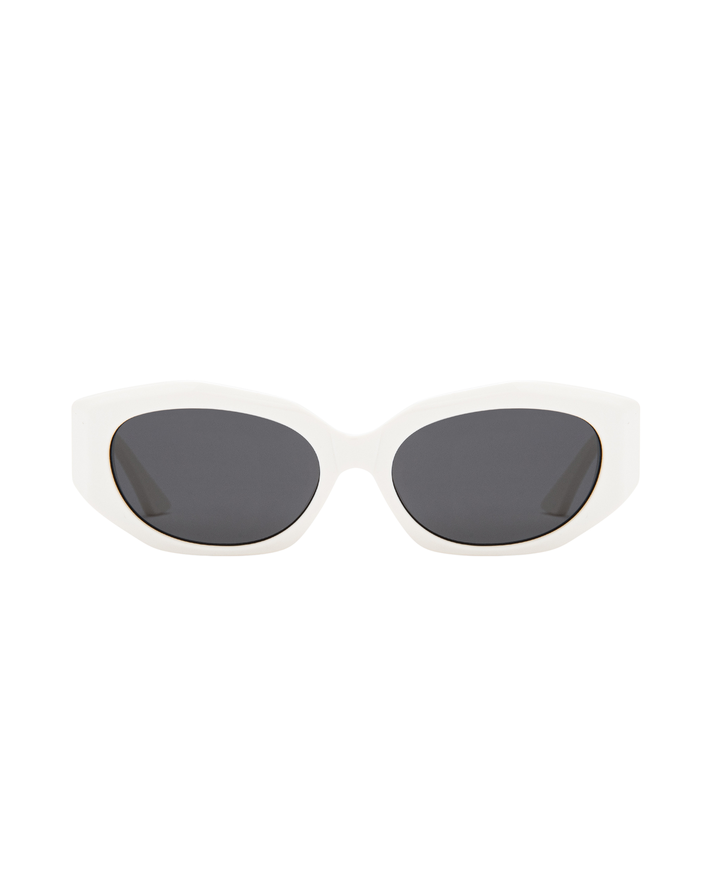 Blair - Cream on Black Sunglasses