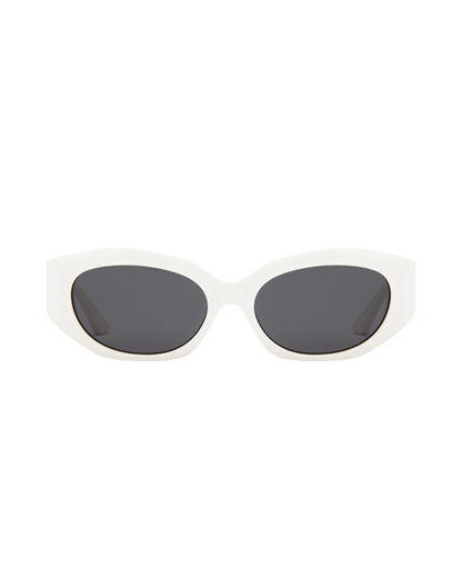 Blair - Cream on Black Sunglasses