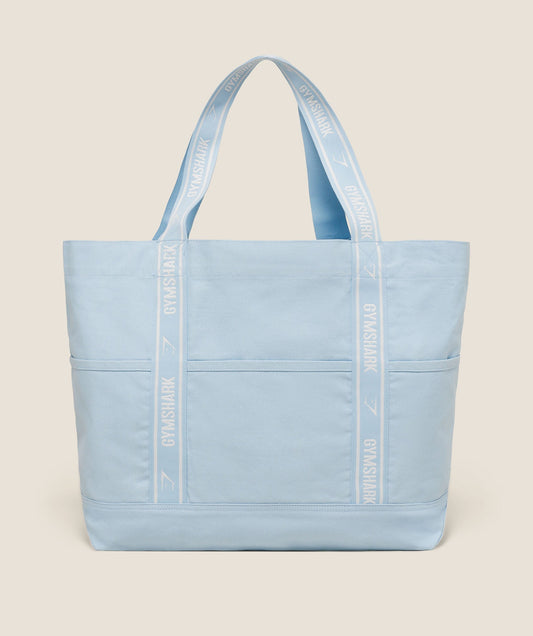 GYMSHARK Logo Tote Chilled Blue