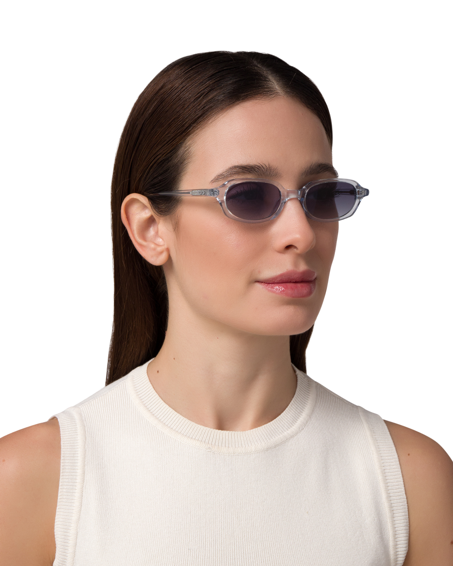 Carolyn - Clear Blue Sunglasses