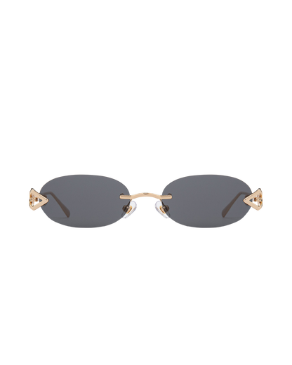 Cleo - Black on Gold Sunglasses