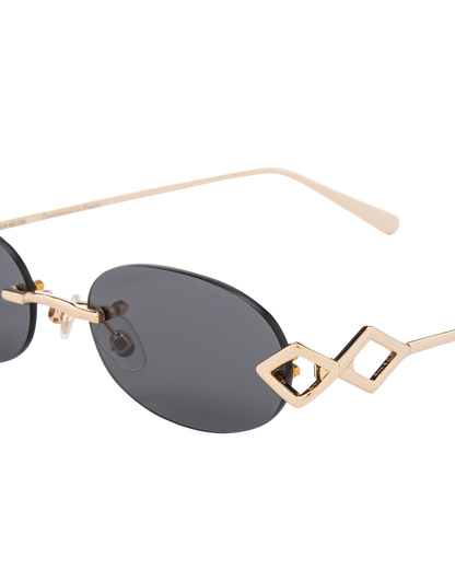 Cleo - Black on Gold Sunglasses