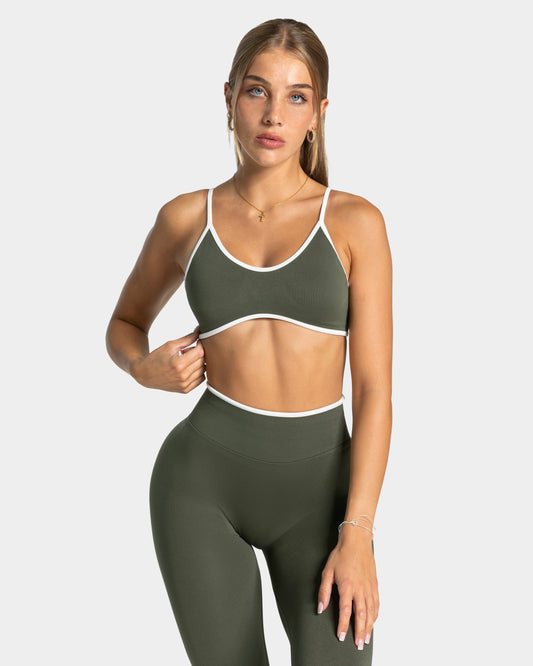 TEVEO Reggiseno Contrastline "Cachi"