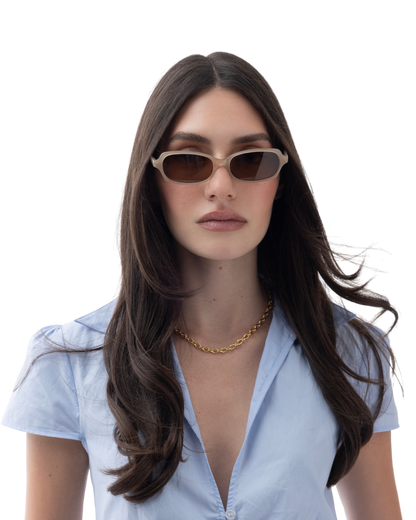 Deema - Cream Sunglasses