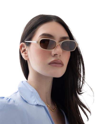 Deema - Cream Sunglasses