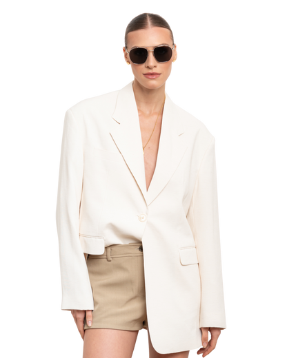 Ella - Black on Silver Sunglasses