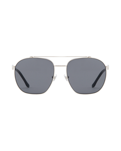 Ella - Black on Silver Sunglasses