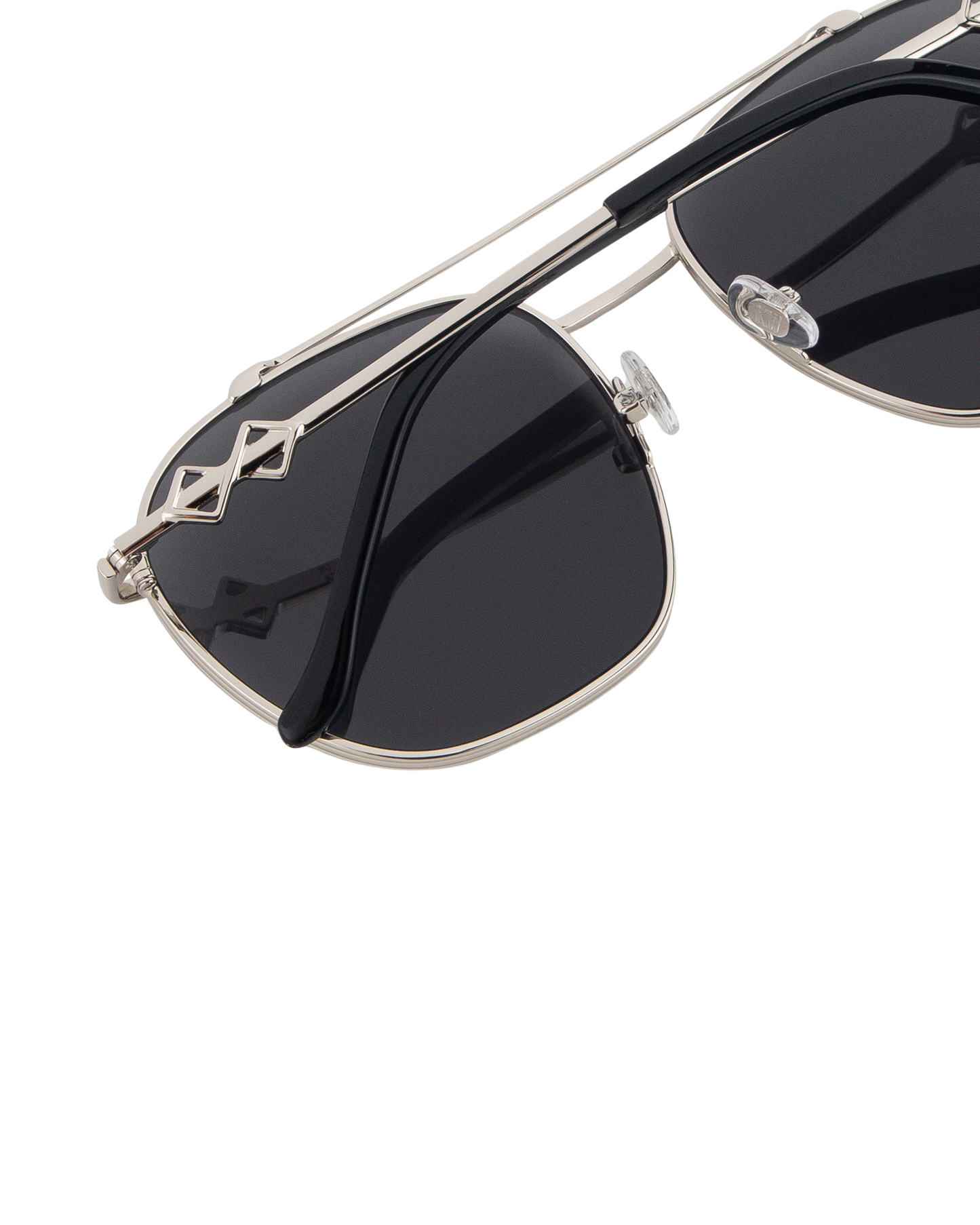 Ella - Black on Silver Sunglasses