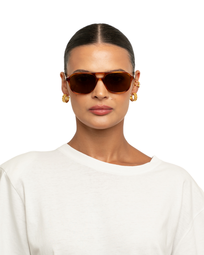 Elle - Honey Tortoise Sunglasses