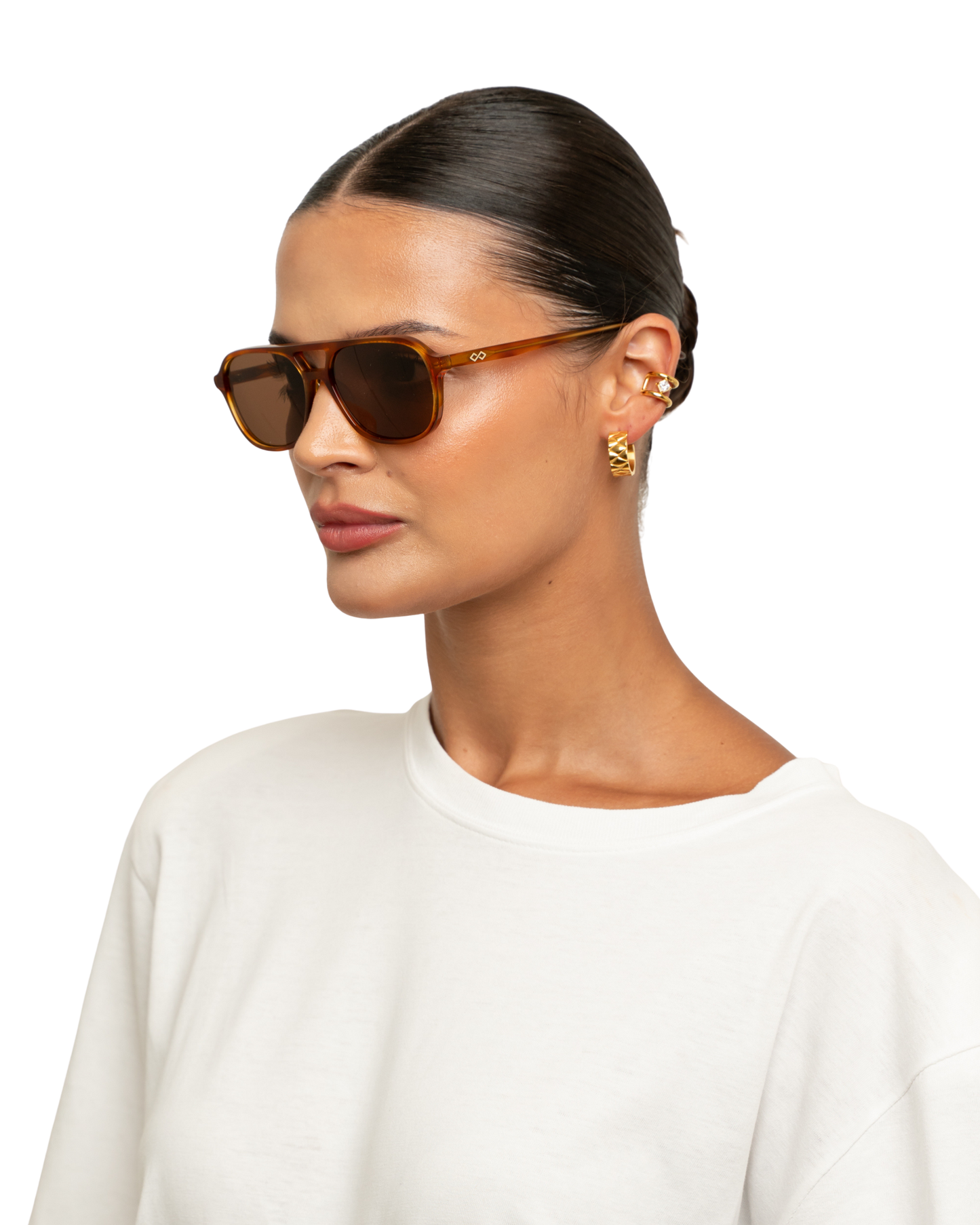 Elle - Honey Tortoise Sunglasses