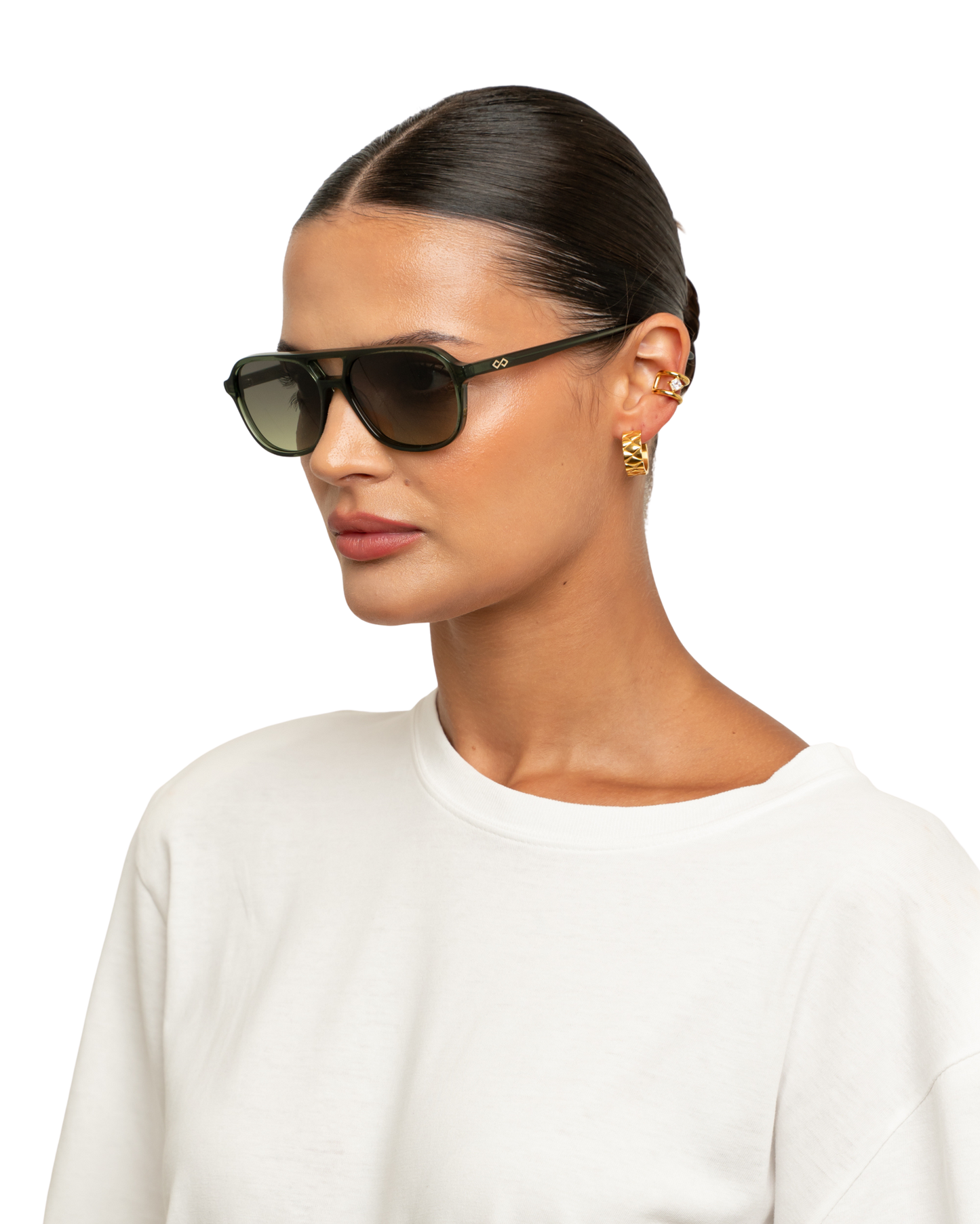 Elle - Olive Sunglasses