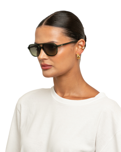 Elle - Olive Sunglasses