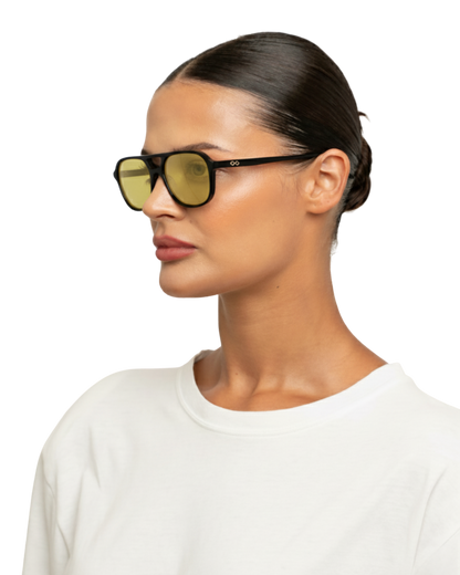 Elle - Yellow Sunglasses