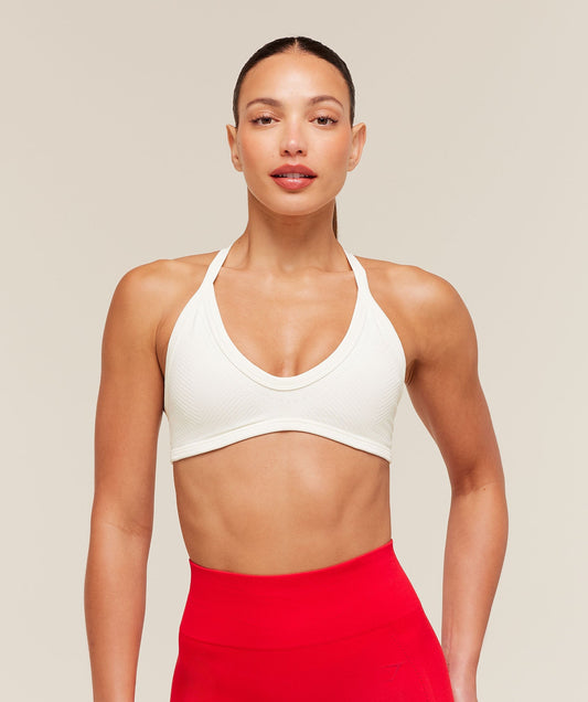 Gymshark Energise Seamless Sports Bra - Soft White