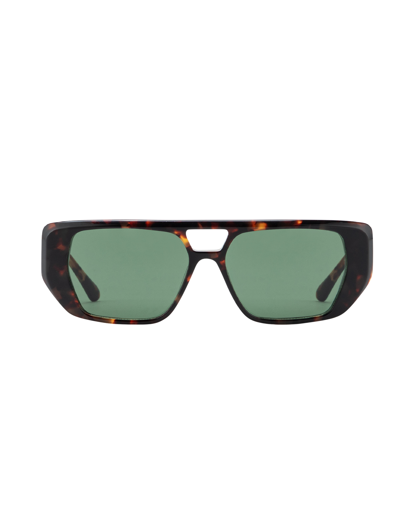 Frankie - Green on Tortoise Sunglasses
