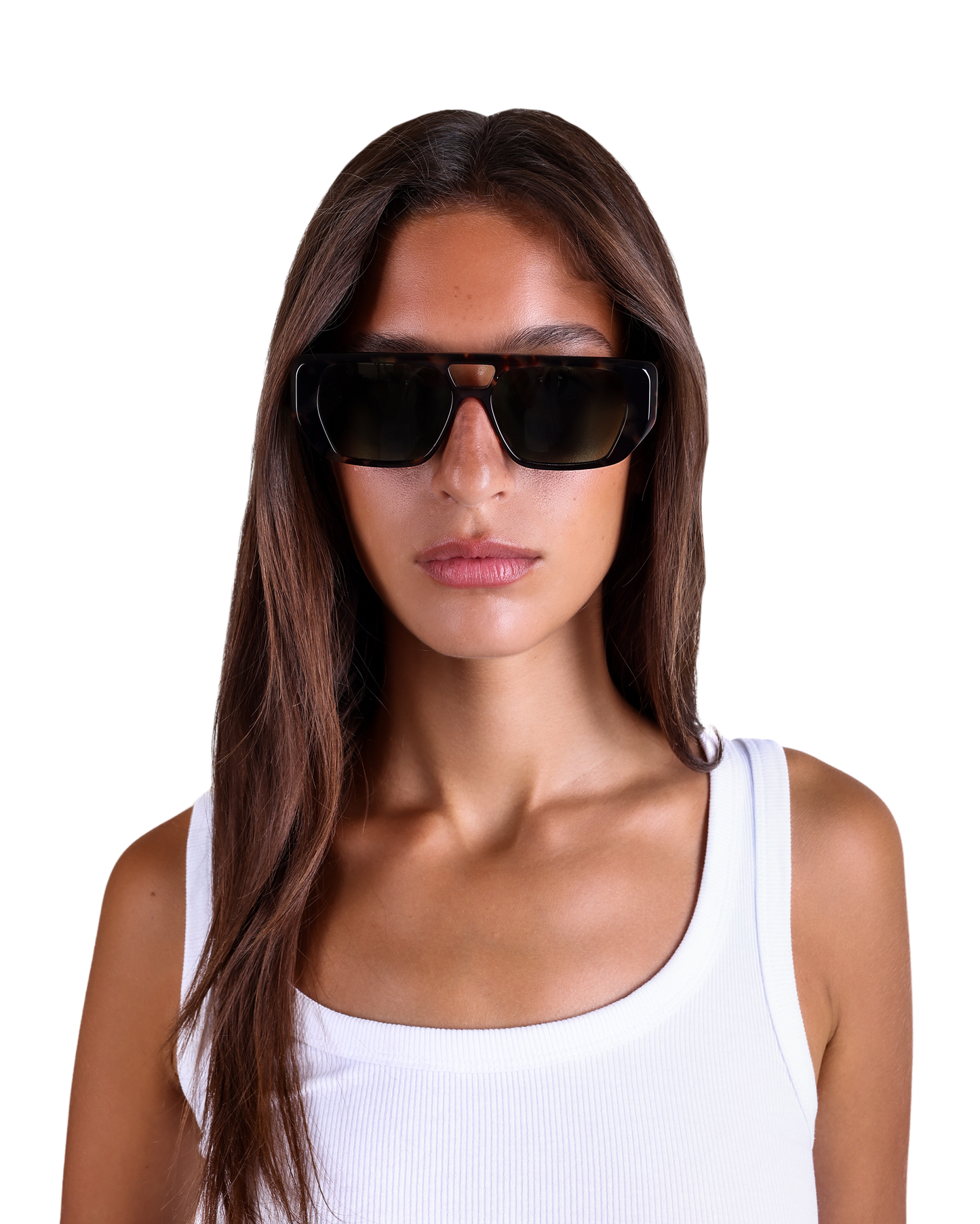 Frankie - Green on Tortoise Sunglasses