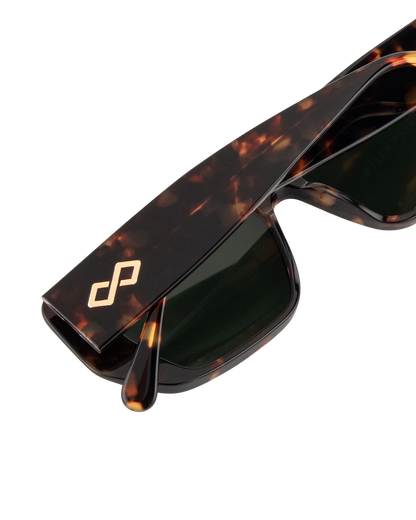 Frankie - Green on Tortoise Sunglasses