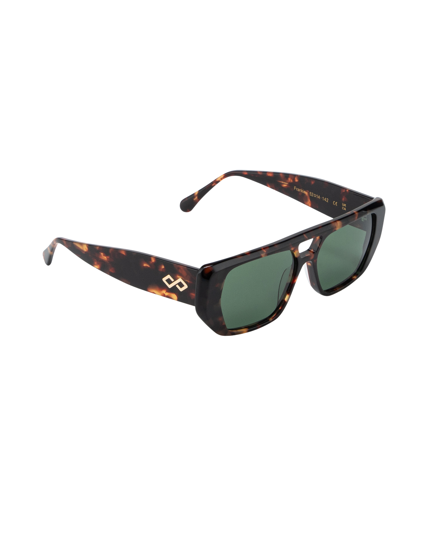 Frankie - Green on Tortoise Sunglasses