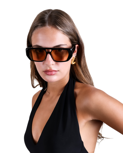 Frankie - Orange Sunglasses