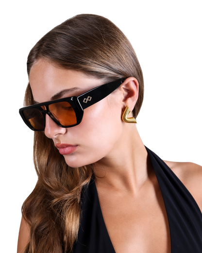 Frankie - Orange Sunglasses