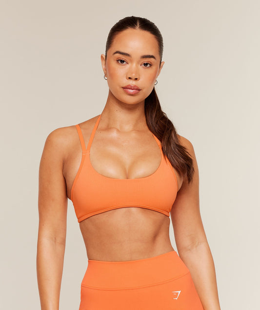 Gymshark x Bratz Light Support Sports Bra - Dayglow Peach