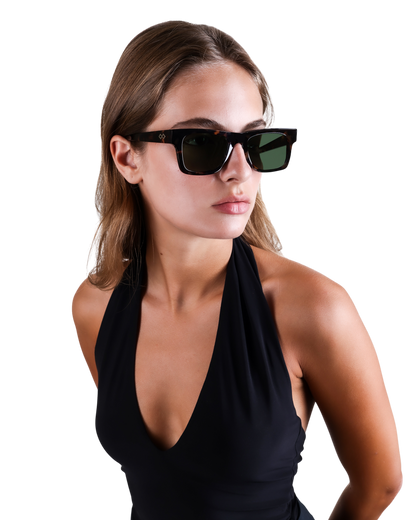 Harper - Green on Tortoise Sunglasses