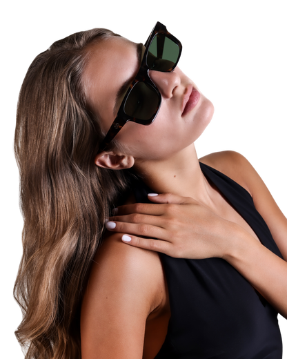 Harper - Green on Tortoise Sunglasses