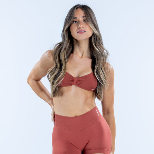 DFYNE Impact Strappy Bra Copper