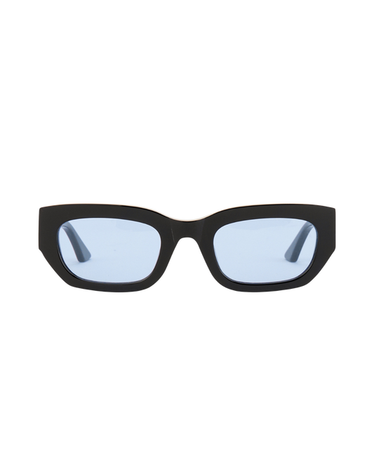 Ivy - Blue on Black Sunglasses