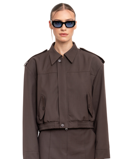 Ivy - Blue on Black Sunglasses