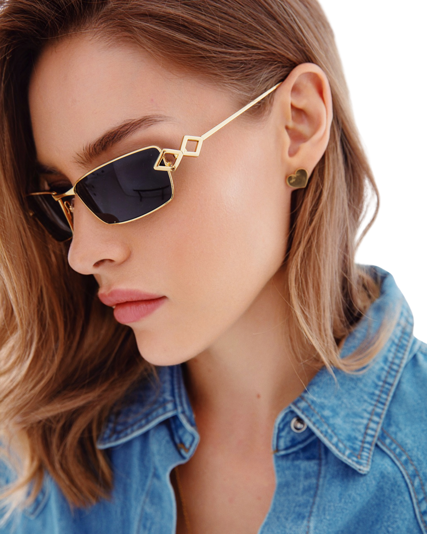 Kris - Gold Sunglasses
