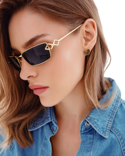 Kris - Gold Sunglasses