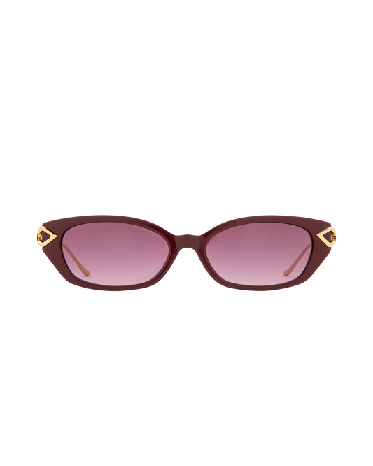Layal - Burgundy Sunglasses