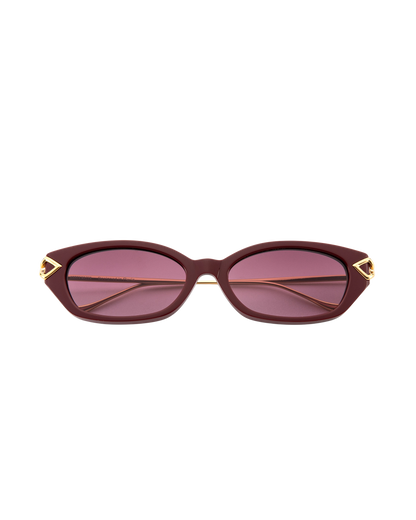 Layal - Burgundy Sunglasses