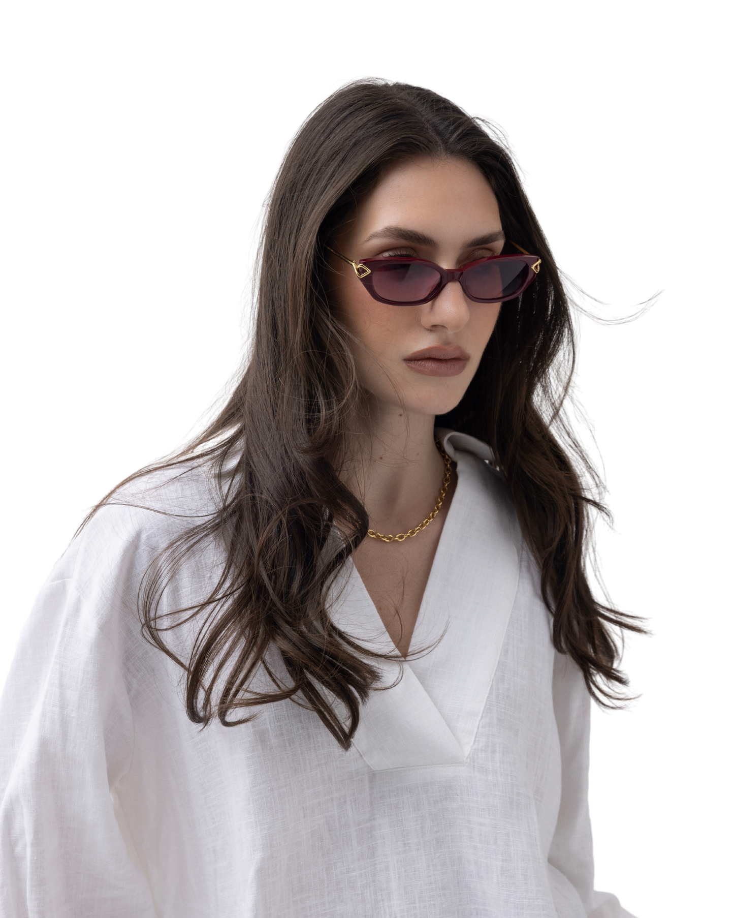 Layal - Burgundy Sunglasses