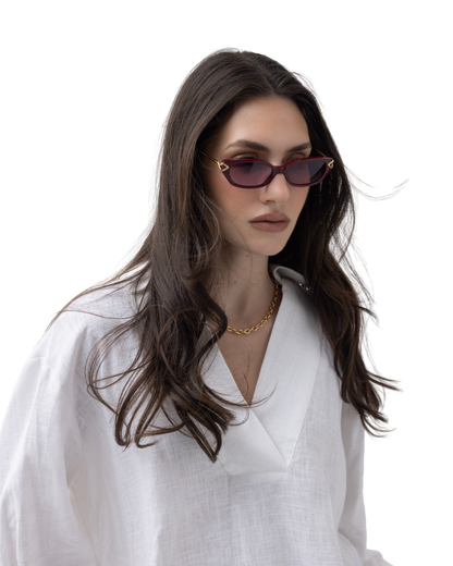 Layal - Burgundy Sunglasses