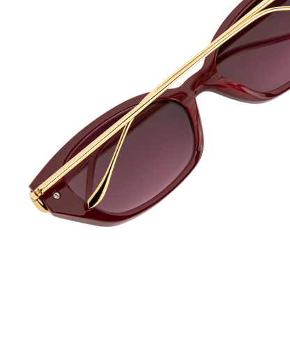 Layal - Burgundy Sunglasses